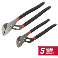 Heavy Duty Groove Joint Pliers With Non-Slip Handles Set Hand Tool 2Piece 8" 10"