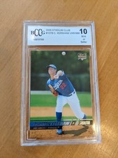 CLAYTON KERSHAW 2008 Stadium Club SP Rookie Card RC 440/999 BGS BCCG 10 Dodgers