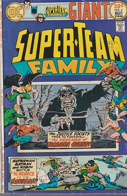 DC COMICS SUPER-TEAM FAMILY #4 (1976) 1ST PRINT F+