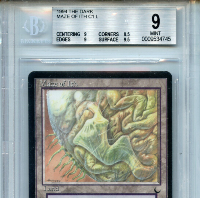 MTG Dark Maze of Ith BGS 9.0 (9) Mint Card Magic WOTC