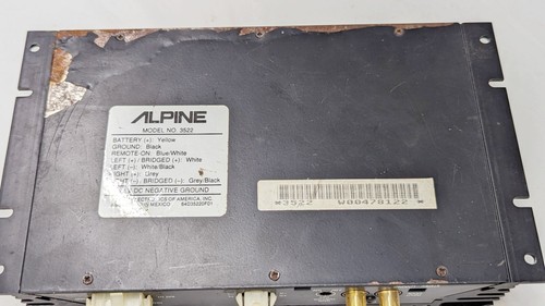 Alpine 3522 Auto Audio Bridgeable Endstufe Vintage guter Zustand - Bild 8 von 8