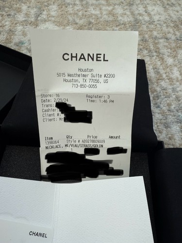 CHANEL Gold Metal Black Leather Double CC Crystal Choker/Necklace - Picture 7 of 7