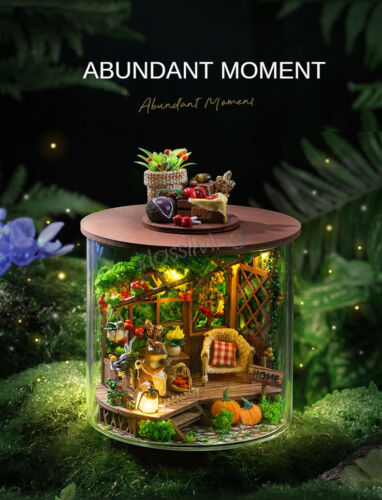 Dream Bottle Series Fairytale Garden DIY Miniature Wooden Dollhouse Light Gifts - Picture 10 of 23