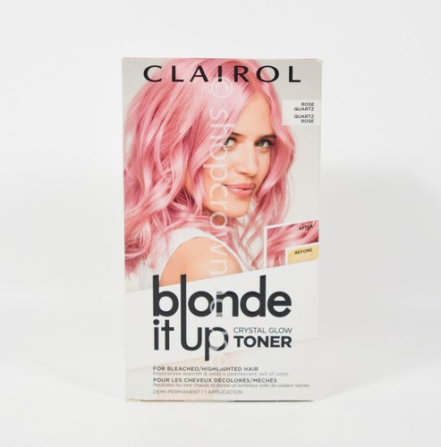 Clairol Blonde It Up Crystal Glow Toner Demi Permanent - Rose Quartz - Pink