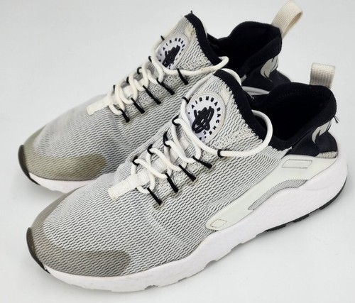 Zapatos para correr Nike Air Huarache Ultra talla 7 blancos negros 819151-100 en excelente estado - Imagen 3 de 8
