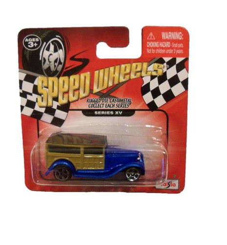 Speed Wheels 1932 Ford Woody Wagon, Blue with Wood Paneling (Series XV)