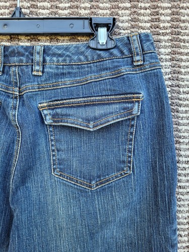 Talbots Petites Stretchjeans Damengröße 14P gerade 5-Pocket mittlere Waschung sehr guter Zustand - Bild 5 von 9