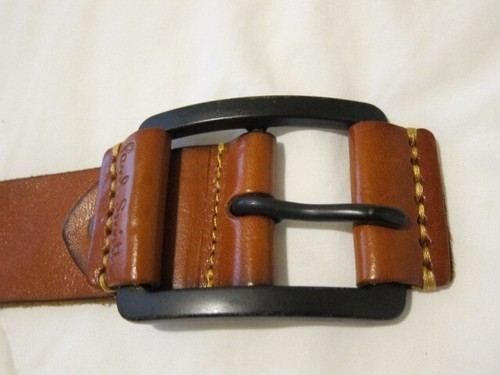 PAUL SMITH London Belt - Tan Finish - Brass Buckle -Size 36 - Picture 3 of 10
