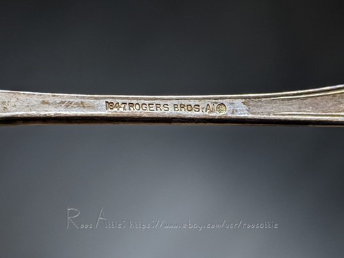 1847 Rogers Bros Silberauflage Avon um 1901 flacher Griff Mayonnaise Schöpfkelle 6,0 Zoll - Bild 5 von 6