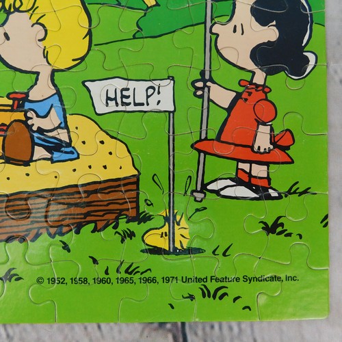 Vtg. Lot X 2 PEANUTS MB Puzzles, Golf & Tennis, Snoopy Woodstock Complete in Box - Picture 10 of 24