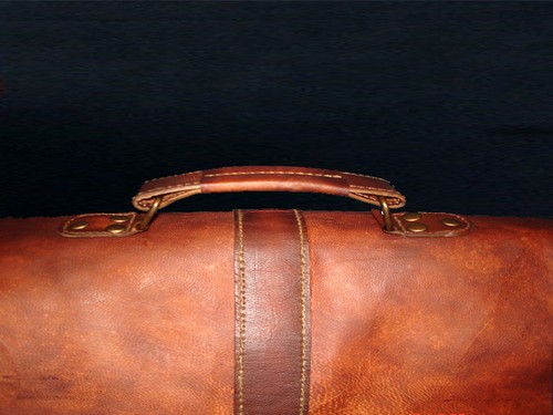 Leather Bag Vintage Brown Messenger Bag Shoulder Laptop Handmade Bag  - Picture 4 of 10