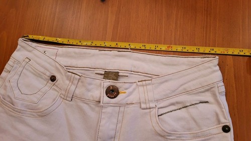 Neu SELTEN Super SEXY Damen Pine IV WEISS DENIM 5 Pocket Jeans 30 x 31 - Bild 13 von 18