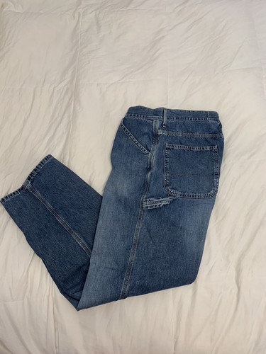 Authentic GAP CARPENTER Mens Wash Jeans Pants Chino Blue RELAXED FIT Sz 36X32* - Bild 12 von 12