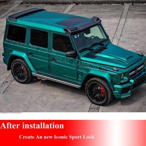 For Benz W463 G500 G550 G63 G65 REAL CARBON Rear Roof Spoiler Window Wing W/Led - Picture 4 of 13