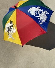 Vintage 1997 Rare DC Comics Rare Batman Children's Umbrella w/Figure Handle