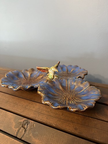 Vintage Kolibri geformt 3-teilig Relish geteilt Servierschale skurriles Dekor - Bild 1 von 6