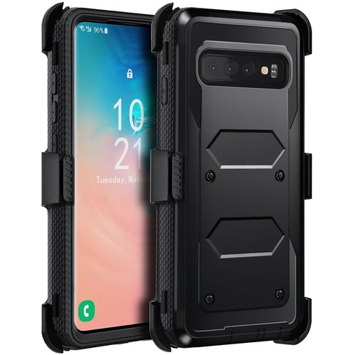 For Samsung Galaxy S10e S10+ S10 5G Phone Case Shockproof Clip Holster Cover - Picture 19 of 54