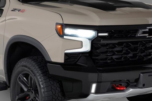 GTS Styling Headlight Covers Smoke 2 PCS. Fits Chevy Silverado 1500 2022-2025 - Bild 2 von 2