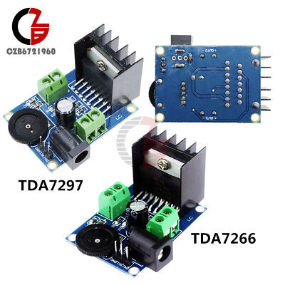 DC 3/6V à 18 V TDA7297 TDA7266 5-15 W amplificateur de puissance module double canal