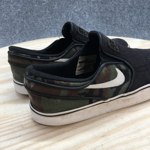 Nike Sneakers Jugend 4,5Y schwarz tarnfarben SB Stefan Janoski Canvas Slipper 882988-005 - Bild 7 von 12