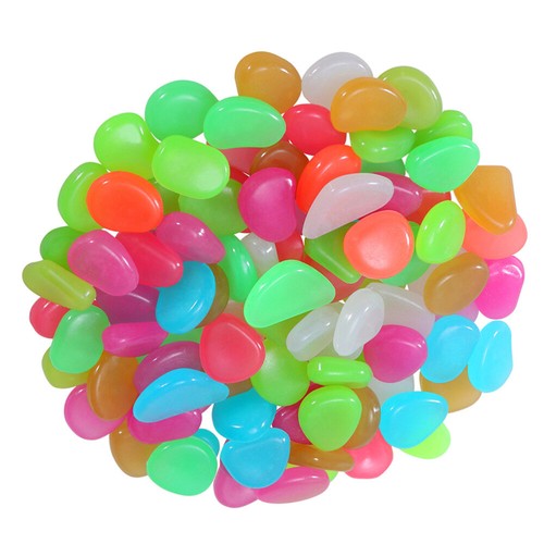 400pcs Gardening Glow Stones Fish Tank Decor Fish Tank Gravel Luminous Pebbles - Picture 5 of 12