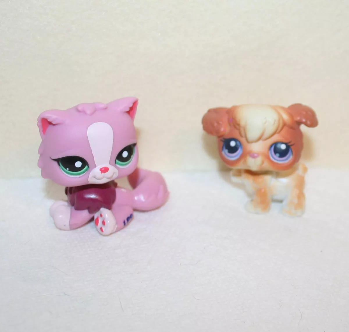Littlest Pet Shop LPS Persian Cat Pink 2138 Poodle Brown 37 LOT