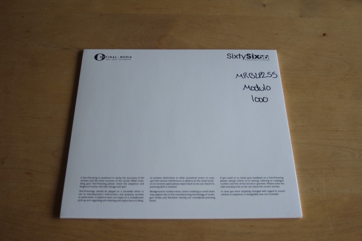 Módulo 1000 – Não Fale Com Paredes / UK LP Test Pressing