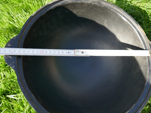B-Ware Gusseisen Wok Kasan 10L aus Usbekistan Kazan Казан Чугунный котелок - Bild 9 von 11