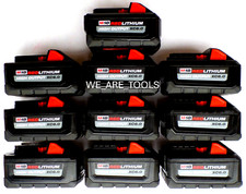  10 GENUINE NEW M18 Milwaukee 48-11-1865 6.0 AH Batteries 18 Volt High Output