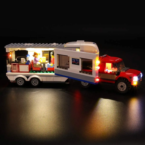 USB Light Kit for Lego City Pickup and Caravan Building Set 60182 Blocks Bricks- - Picture 6 of 12