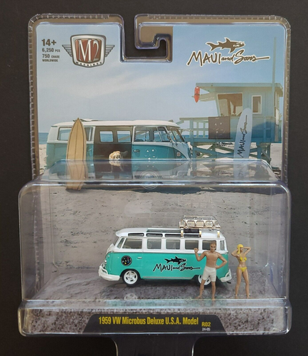 2024 M2 Machines - Maui & Sons VW Microbus Deluxe USA Model - R2 24-05