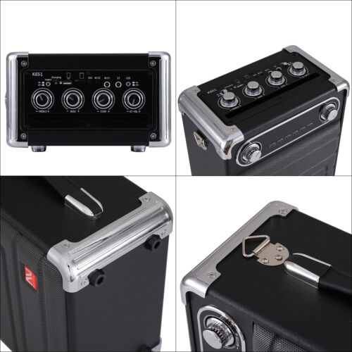 Kara OK Bluetooth Audio Speakers 6.5" Portable + Dual Wireless Microphone Party - Picture 2 of 12