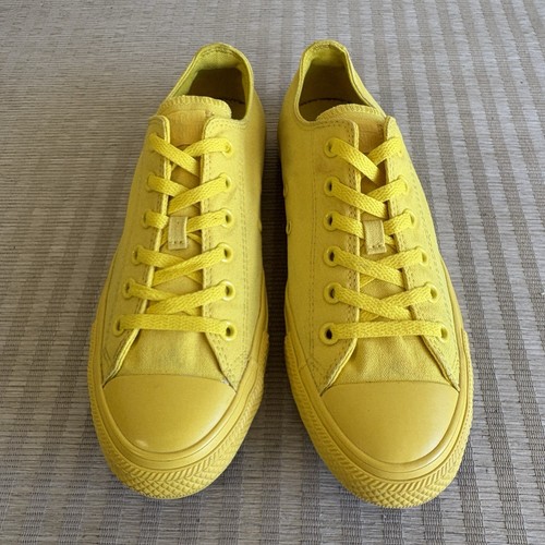 Converse Chuck Taylor CTAS Low Ox Herren 8 Damen 10 gelb Canvas Turnschuhe Schuhe - Bild 3 von 23