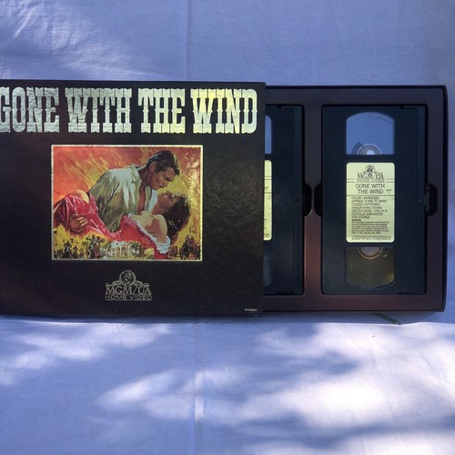 Gone With the Wind 2 VHS Set Digitally Remastered For Stereo In Slip Cover - Picture 5 of 7