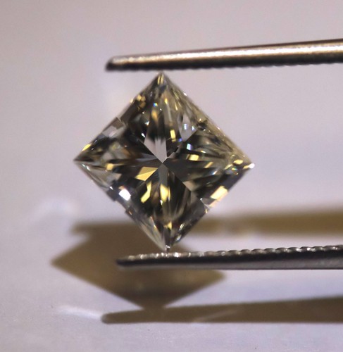 Certificado GIA 2.00ct L SI1 corte princesa cuadrado diamante natural estado vintage - Imagen 5 de 13