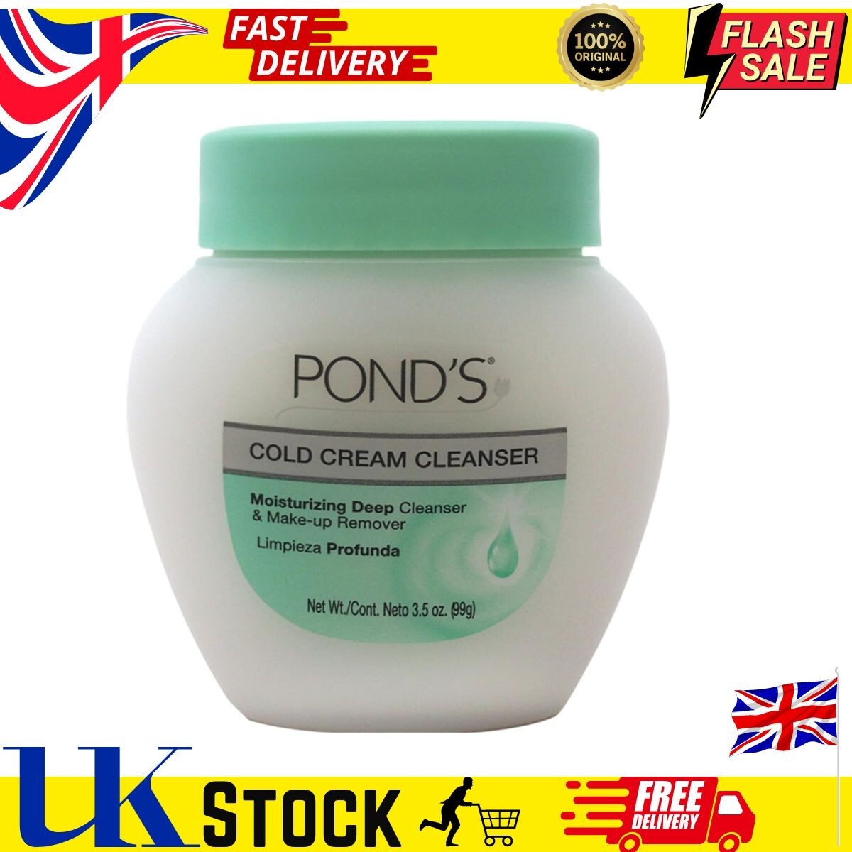 Pond's Cold Cream Cleanser, 3.5 oz