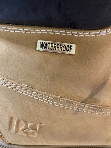 Men's Rugged Outback Waterproof Mens Work Ankle Boots Wheat Tan Color 8 Wide - Picture 5 of 7