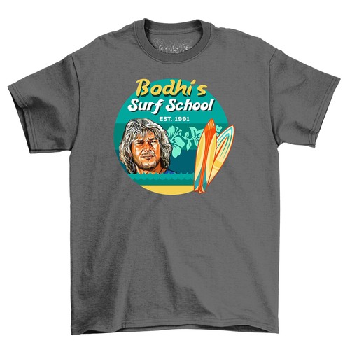 "Bodhi's Surf School" T-shirt - Ride the Waves of Laughter! Funny Unisex Tee, Pe - Picture 2 of 46