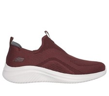 Skechers Shoes Men Slip On Sport Comfort Burgundy Memory Foam Casual Soft 232682