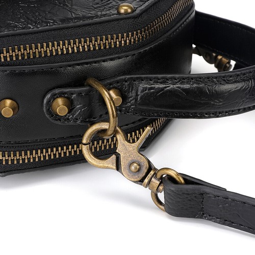 GEARDUKE Retro Gothic Steampunk Crossbody Shoulder Messenger Women Leather Bag - Picture 7 of 13