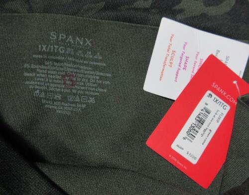 SPANX 1X Green Camo LOOK AT ME NOW Leggings Seamless Women's Fitted Pants - Picture 4 of 4