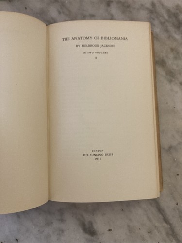 The Anatomy of Bibliomania.Holbrook Jackson.2 Vol Set.Limited Edition 1930-1931 - Picture 13 of 24