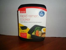 Rapid Ramen Noodle Cooker Microwave 3 Minute As Seen On TV Show Shark Tank Black