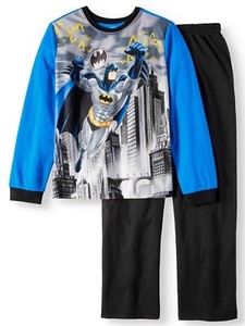 NWT Boy/'s Sz 4-5 Batman Flannel Pajamas NEW