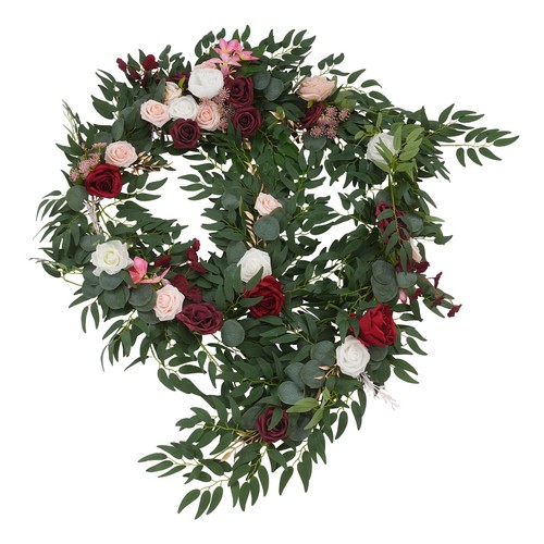 Künstliche Blumengirlande in 3 Stil, für Hochzeitsdekoration, Kunstblume - Bild 52 von 57