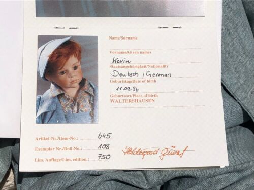 27" Hildegard Günzel & WPM Doll Kevin RESIN 1996 Limited Edition #108/750 #645 - Picture 13 of 14
