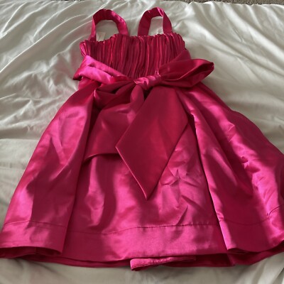 anthropologie dress hot pink short size 4 $190 | eBay