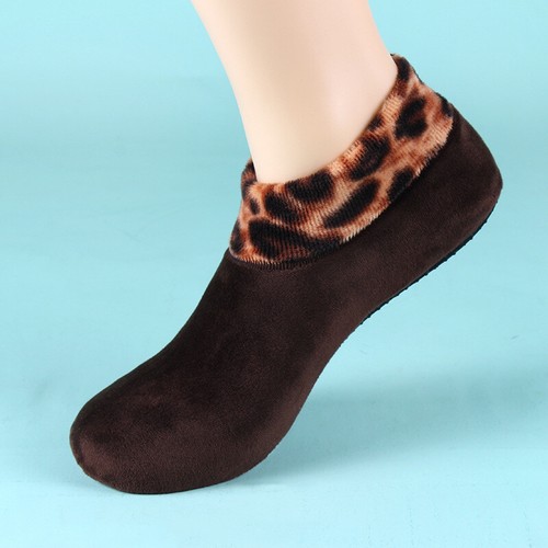 Foot Women Sock Winter Coral Velvet Padded Warm Children Non-Slip Room Socks - Picture 12 of 17