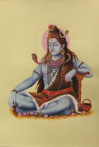 Hindu-God-Shiva-Shankar-Watercolor-Painting-Artwork-Artist-Paper-handmade-snake