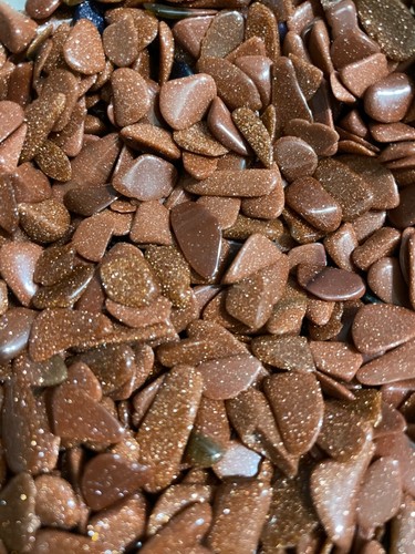 4oz Goldstone Gold Chips Size #2 5-15mm Distant Reiki Healing Crystal Protection - Picture 4 of 4